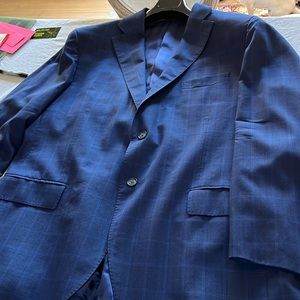 Loro Piana Fabric , Lubiam 48R U.S. Navy Blue Blazer